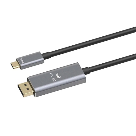 Кабель Type-C - DisplayPort (папа-папа) длина 2 м 8K 60Hz v1.4 