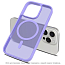 Чехол для iPhone 16 Pro Max гибридный Matt Case MagSafe прозрачно-фиолетовый