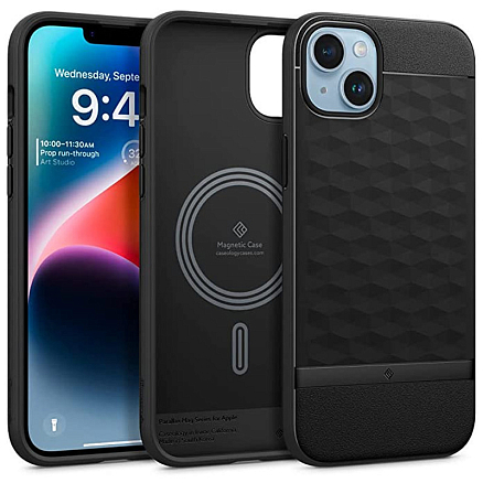 Чехол для iPhone 14 гибридный Spigen Caseology Parallax MagSafe черный