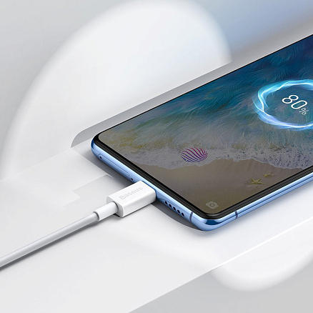 Кабель USB - MicroUSB для зарядки 2 м 2A Baseus Superior белый