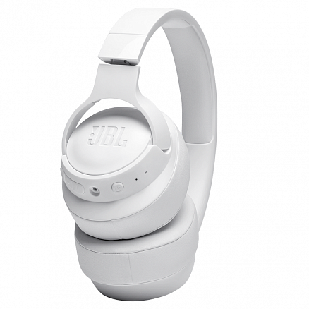 Наушники беспроводные Bluetooth JBL T710BT полноразмерные с микрофоном складные белые