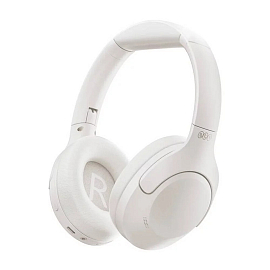Наушники беспроводные Bluetooth QCY H3 Lite накладные с микрофоном и активным шумоподавлением белые