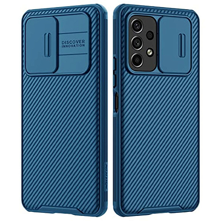 Чехол для Samsung Galaxy A53 гибридный Nillkin CamShield Pro синий