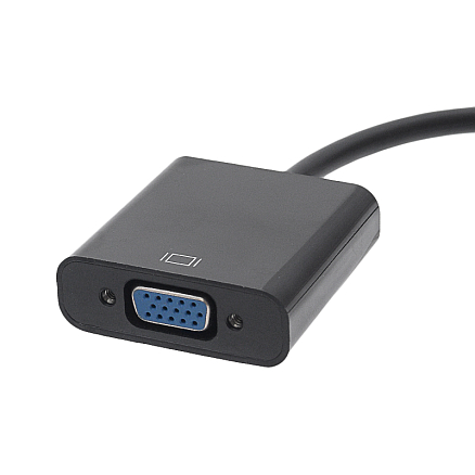 Переходник (преобразователь) DisplayPort - VGA (папа - мама) 15 см Cablexpert черный