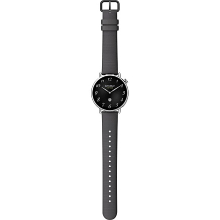 Умные часы Xiaomi Redmi Watch S4 41 мм с черным силиконовым ремешком серебристые