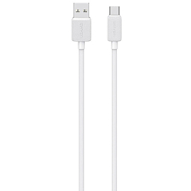 Кабель Type-C - USB для зарядки 1 м 3А Usams US-SJ688 белый