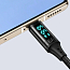Кабель Type-C - USB 2.0 для зарядки 1,2 м 6А 66W с дисплеем плетеный McDodo CA-1080 (быстрая зарядка Huawei, QC, PD) черный