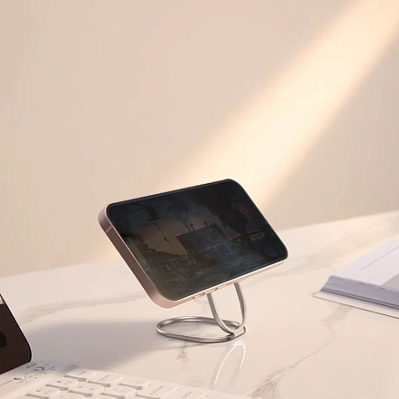 Держатель для телефона на палец Baseus Rails розовое золото