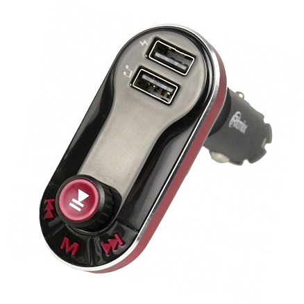 FM модулятор (трансмиттер) автомобильный Ritmix FMT-A780 с зарядкой USB (2.1А) и пультом