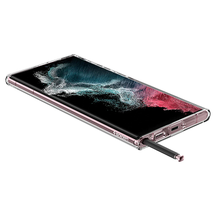 Чехол для Samsung Galaxy S22 Ultra гибридный Spigen Ultra Hybrid прозрачный