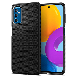Чехол для Samsung Galaxy M52 гелевый Spigen Liquid Air матовый черный