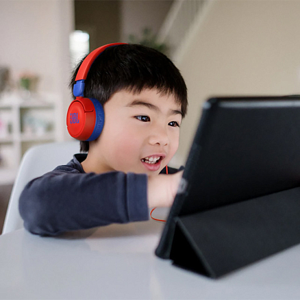 Наушники для детей JBL JR310 накладные складные красно-синие