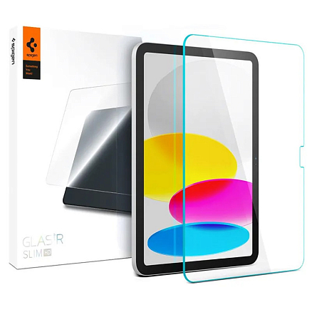 Защитное стекло для iPad 10.9 2022 на экран Spigen Glas.TR Slim HD прозрачное