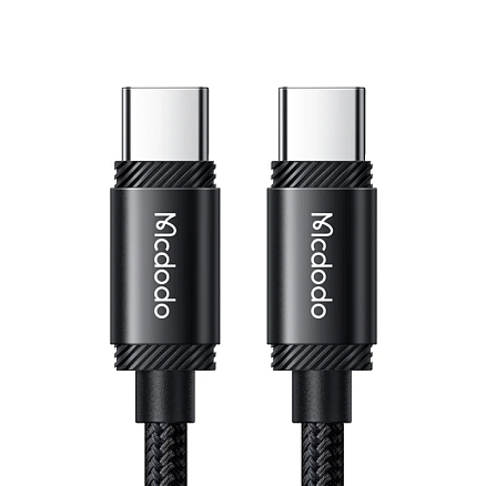 Кабель Type-C - Type-C для зарядки 2 м 5А 240W плетеный McDodo CA-3681 (быстрая зарядка PD 3.1) черный