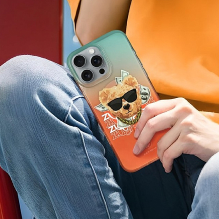 Чехол для iPhone 16 Pro гибридный Zuck Bear Harold