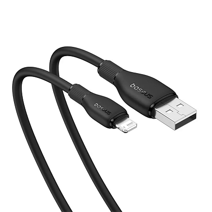 Кабель USB - Lightning для зарядки iPhone 1,2 м 2.4A Baseus Pudding P10355700111-00/CB000052 черный
