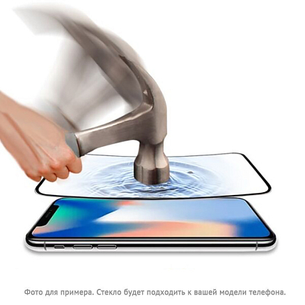 Защитное стекло для Samsung Galaxy A21, A21s на весь экран противоударное Atomic Ceramic Matte Pmma 2.5D матовое черное