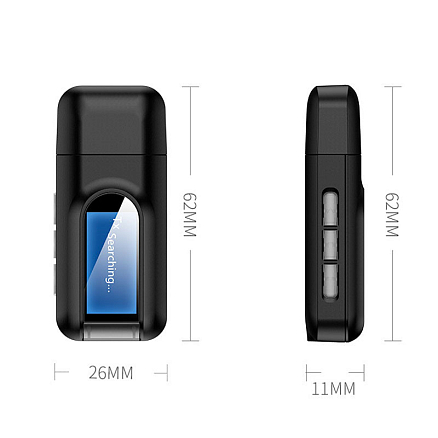 Bluetooth аудио адаптер (ресивер + трансмиттер) 3,5 мм в USB порт Comfast CF-BL01 V5.0