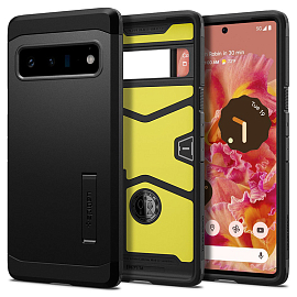 Чехол для Google Pixel 6 Pro гибридный для экстремальной защиты Spigen Tough Armor черный