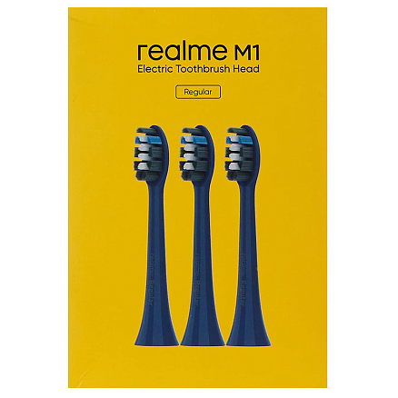 Сменные насадки для электрической зубной щетки Realme M1 Regular синие 3 шт.