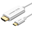 Кабель Type-C - HDMI (папа - папа) длина 1,5 м 4K 60Hz Ugreen MM121 белый