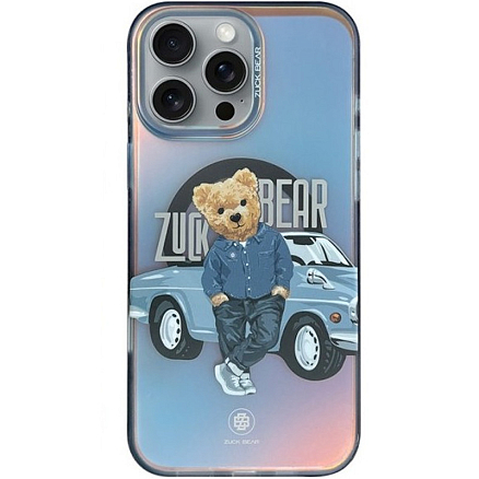 Чехол для iPhone 16 Pro гибридный Zuck Bear California Cool Automobile