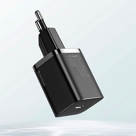 Зарядное устройство сетевое Type-C 30W Baseus Super Si CCSUP-J01 (быстрая зарядка PD) черное