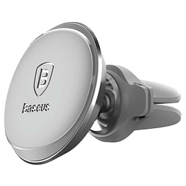 Автомобильный держатель Baseus Magnetic Air Vent Holder (серебристый)