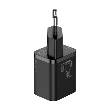 Зарядное устройство сетевое Type-C 25W Baseus Super Si (быстрая зарядка PD) черное