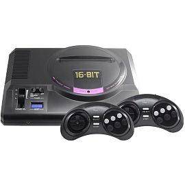 Игровая приставка Retro Genesis Sega HD Ultra 16Bit 150 игр с двумя беспроводными геймпадами черная