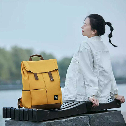 Рюкзак Xiaomi Ninetygo College Leisure с отделением для ноутбука до 15,6 дюйма жёлтый