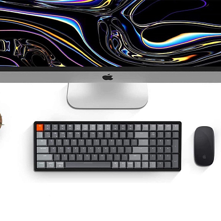 Клавиатура Keychron K4 V2 C1 RU с RGB подсветкой (Gateron G Pro Red) механическая серая