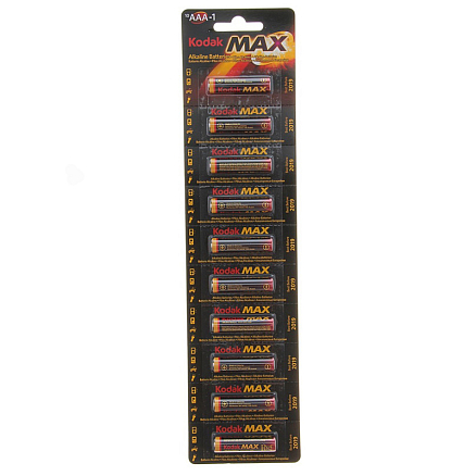 Батарейка LR03 Alkaline (пальчиковая маленькая AAA) Kodak MAX 1 шт.