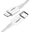 Кабель Type-C - Lightning для зарядки 1.5 м 3А 18W MFi Ugreen US171 (быстрая зарядка PD) белый