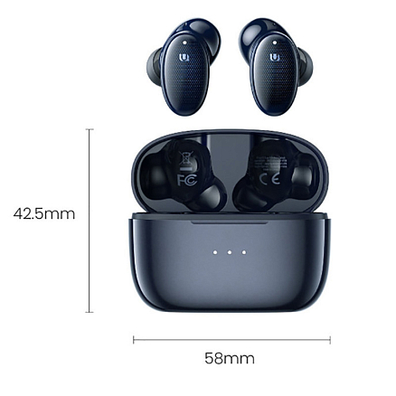Наушники TWS беспроводные Ugreen WS108 HiTune X5 вакуумные с микрофоном синие