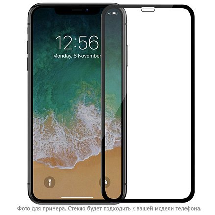 Защитное стекло для iPhone X, XS, 11 Pro на весь экран противоударное Mocoll Pearl 3D Mix черное