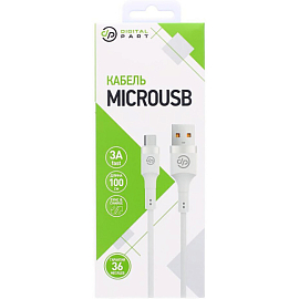 Кабель Digital Part MC-308 USB Type-A - microUSB (1 м, белый)