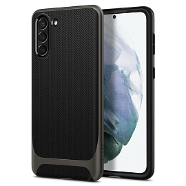 Чехол для Samsung Galaxy S21+ гибридный Spigen Neo Hybrid черно-серый
