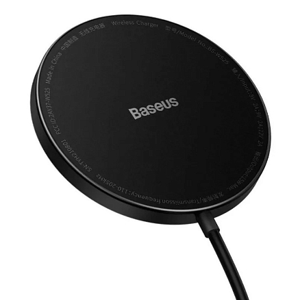 Беспроводная зарядка для телефона 15W 2A Baseus Simple Mini 2 Magnetic 15W (быстрая зарядка PD) черная