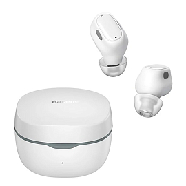 Наушники TWS беспроводные Bluetooth Baseus Encok WM01 вакуумные с микрофоном белые