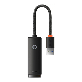 Переходник USB - Ethernet RJ45 1000 Мбит/с Baseus Lite Series черный