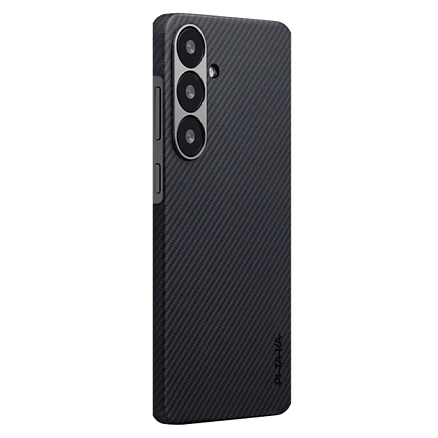 Чехол для Samsung Galaxy S25 гибридный Pitaka MagEZ 4 600D черно-серый