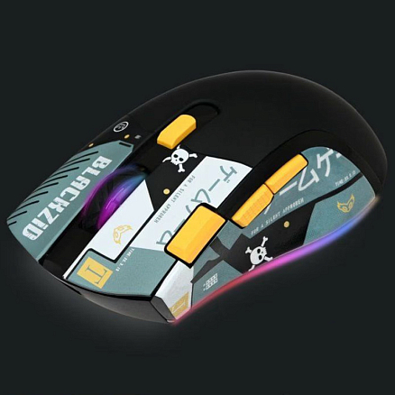Мышь беспроводная оптическая Blackzid M1 Bubo с подсветкой 7 кнопок 4000 dpi игровая