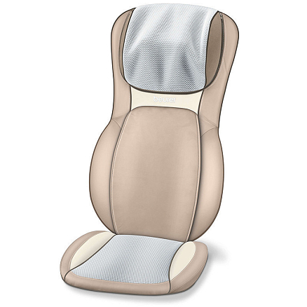 Массажная накидка (массажер) на кресло для спины и шеи Шиацу с подогревом Beurer MG 295 бежевая