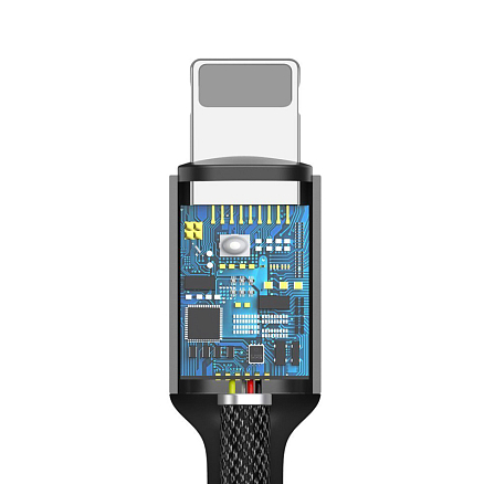 Переходник Lightning - 3,5 мм (папа - мама) 15 см Baseus L3.5 черный