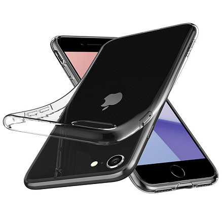 Чехол для iPhone 7, 8, SE 2020, SE 2022 гелевый ультратонкий Spigen Liquid Crystal прозрачный