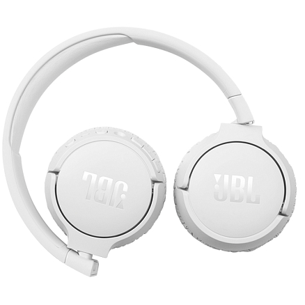 Наушники беспроводные Bluetooth JBL Tune 660NC накладные с микрофоном и шумоподавлением складные белые