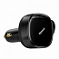 Зарядное устройство автомобильное с кабелем Type-C, Lightning 30W Baseus Enjoyment Retractable (быстрая зарядка PD) черное