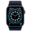 Ремешок-браслет для Apple Watch 42 и 44 мм текстильный Spigen Fit Lite темно-синий