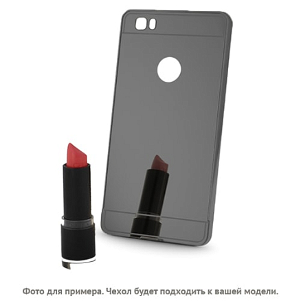 Чехол для iPhone 4, 4S гелевый GreenGo Mirror серый